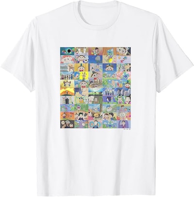 「アニメ『おじゃる丸』30thアニバーサリープロジェクト 記念Tシャツ」（ホワイト）