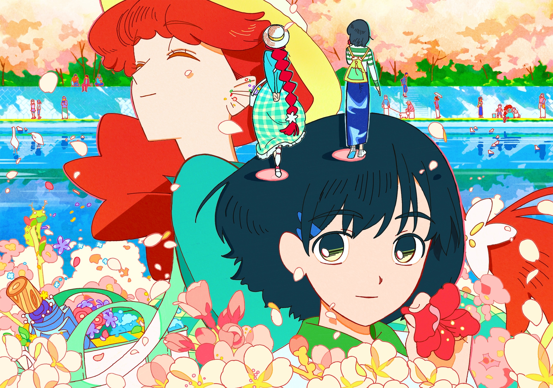 「さよならララ」春ビジュアル公開　ララと茉里が花見をするボイス映像も