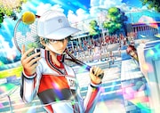 ジャンプスクエア9月号に掲載されている「新テニスの王子様」のカラー扉 (c)許斐 剛／集英社