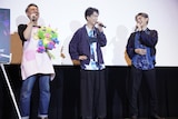 左から宮元宏彰氏、阿座上洋平、濱野大輝