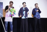 左から宮元宏彰氏、阿座上洋平、濱野大輝