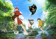 アニメ「風を継ぐもの」河原で釣りをする永倉らのイラスト　ショートストーリーも公開