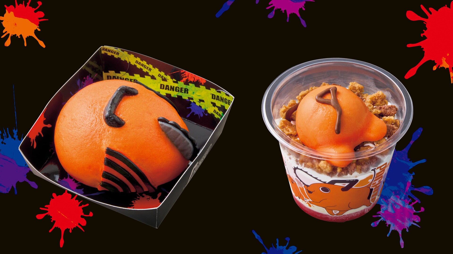 チェンソーマン×USJのハロウィン限定フード、チェンソーまんやポチタの