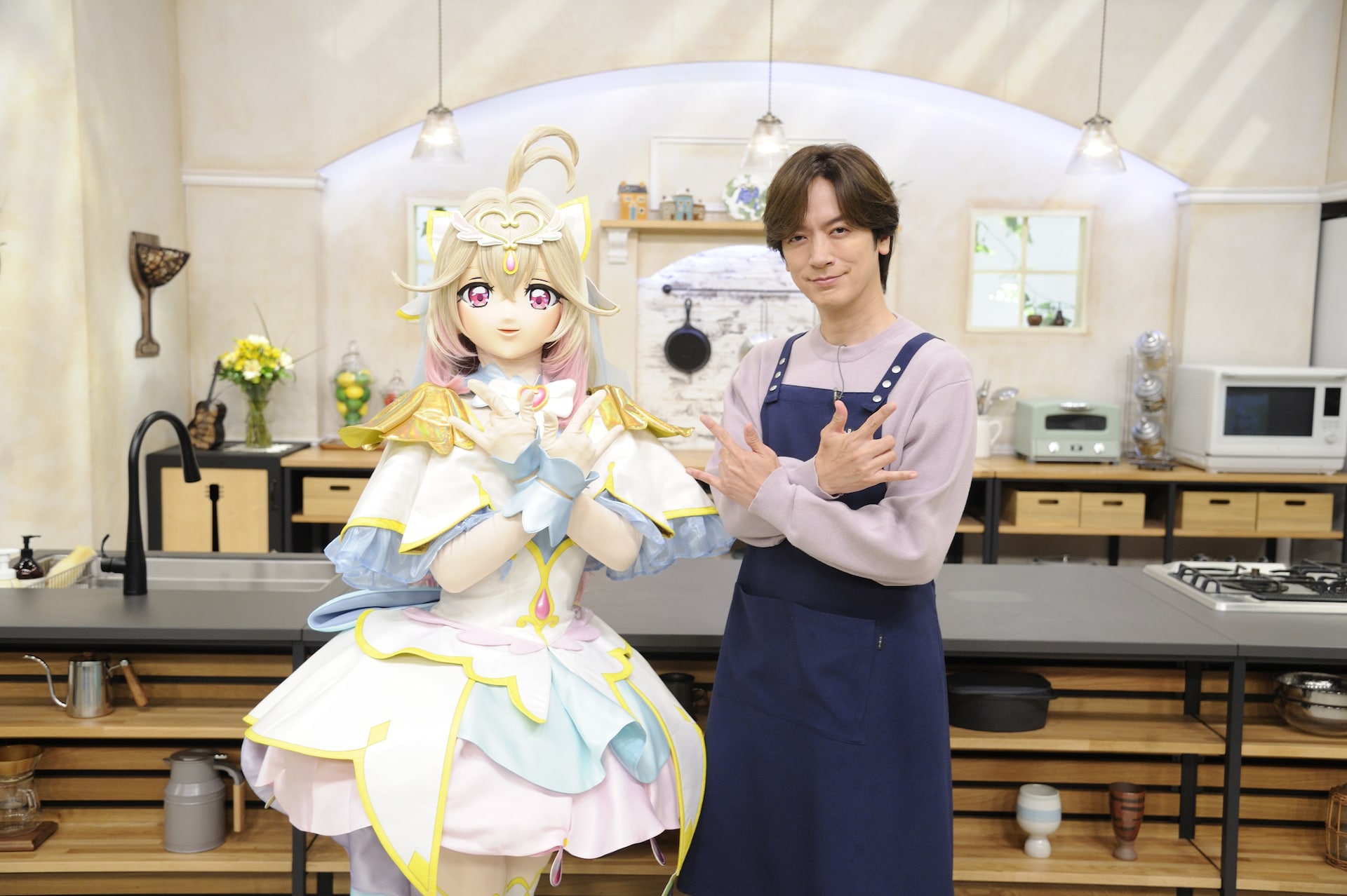 「名探偵プリキュア！」キュアアルカナがDAIGOの料理番組に出演、スパルタ発言も