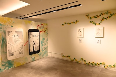 「ハニーレモンソーダ 完結記念展」の様子 ©︎村田真優/集英社