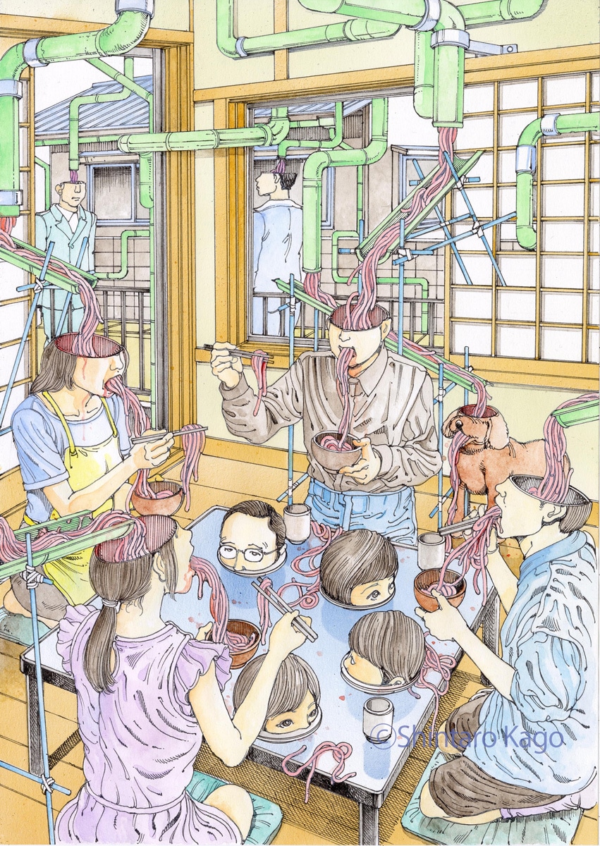 駕籠真太郎の個展「奇想大全2026」が明日から、カラーアート＆“実験