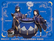「薬屋のひとりごと」ハロウィンビジュアル公開、猫猫と趙迂が魔法使い姿に