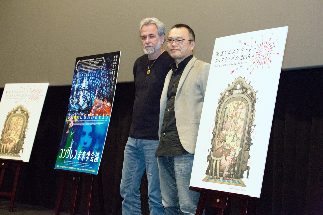 アリ・フォルマン（左）と山村浩二（右）