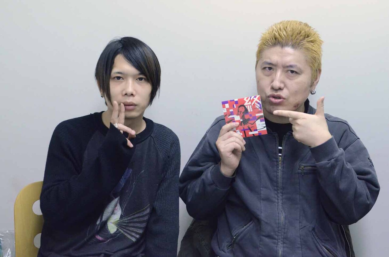 楽屋でのサクライケンタと吉田豪。