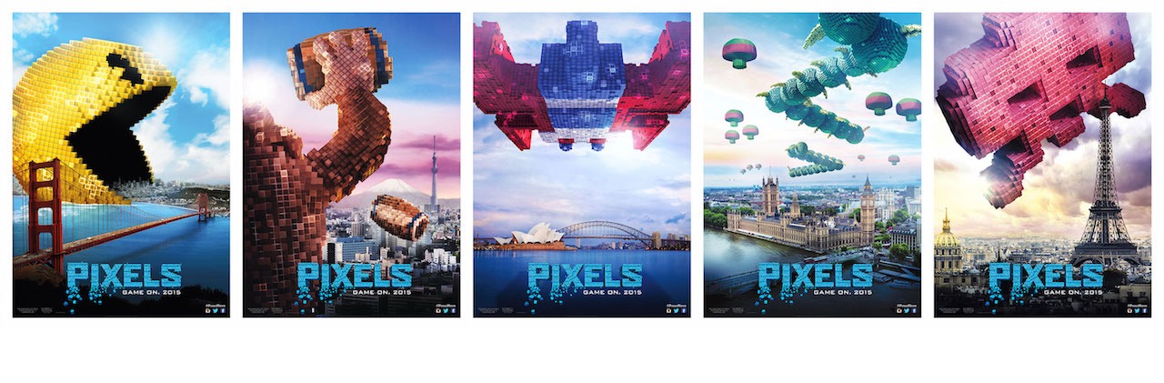 「ピクセル」のポスタービジュアル。
