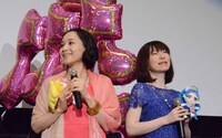 「Go！プリンセスプリキュア」キャストの2人。左から嶋村侑、浅野真澄。