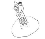 浅野忠信作のLINEスタンプ「『日常』」。