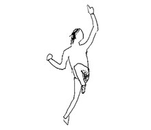 浅野忠信作のLINEスタンプ「『日常』」。