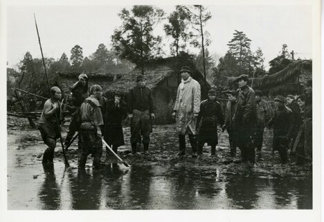 「七人の侍」の撮影風景。 (c)TOHO.CO.,LTD. / 個人蔵