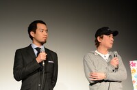 「劇中の3人の女性の中でタイプは？」と聞かれ困る三浦と、「答えにくいよね」とフォローする長原。