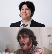 （上）審査員長の皆川猿時（下）「インヒアレント・ヴァイス」主演のホアキン・フェニックス。 (c)2014 WARNER BROS.ENTERTAINMENT INC,AND RATPAC-DUNE ENTERTAINMENT LLC ALL RIGHTS RESERVED