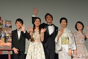 「ぼくが命をいただいた3日間」舞台挨拶の様子。