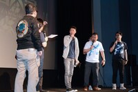 「劇場版 テレクラキャノンボール2013」上映イベントの様子。