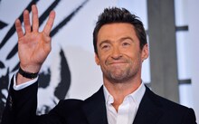 「ウルヴァリン：SAMURAI」ジャパンプレミアでのヒュー・ジャックマン。（写真提供：(c)KEIZO MORI / UPI / Newscom / ゼータ イメージ）