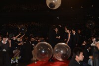 「寄生獣 完結編」完成披露舞台挨拶の様子。