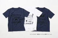 中根ゆたかデザイン、左から悟空Tシャツ、フリーザTシャツ、ベジータTシャツ。