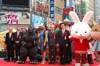 レッドカーペットイベントの様子。