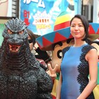 長澤まさみ、ゴジラに「お久しぶり!」新宿東宝ビル完成セレモニー