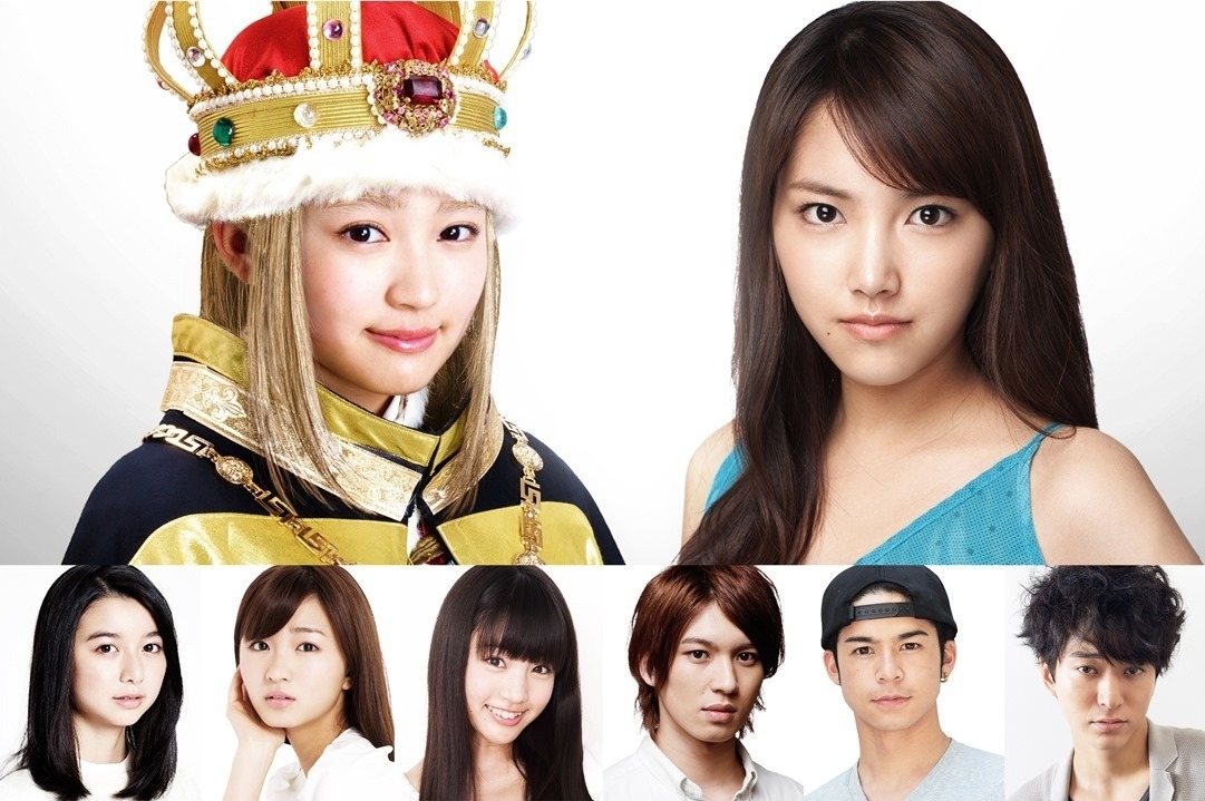 「脳漿炸裂ガール」の出演者。左上より柏木ひなた、竹富聖花、上白石萌歌、岡崎紗絵、志田友美、荒井敦史、菅谷哲也、浅香航大。(c)2015映画「脳漿炸裂ガール」製作委員会