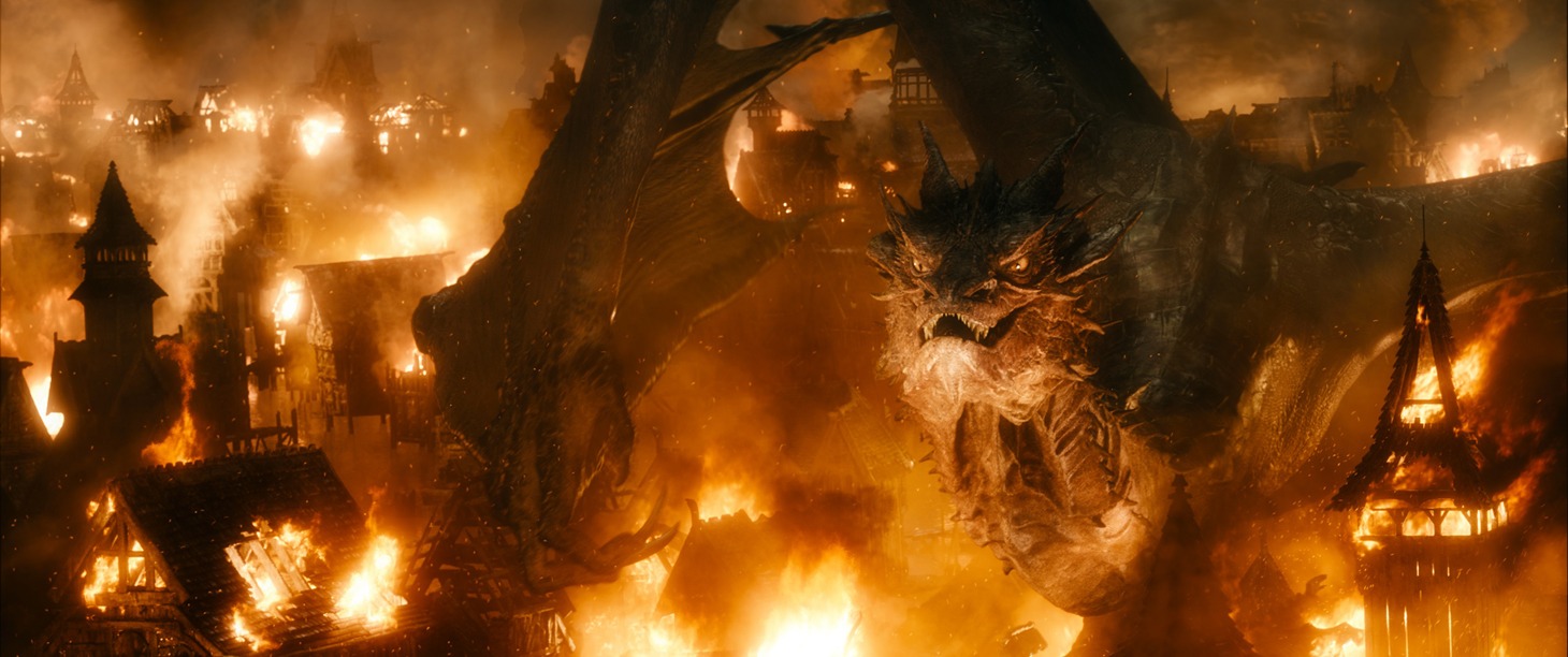 「ホビット 決戦のゆくえ」のワンシーン。(c)2014 METRO-GOLDWYN-MAYER PICTURES INC. AND WARNER BROS. ENTERTAINMENT INC.