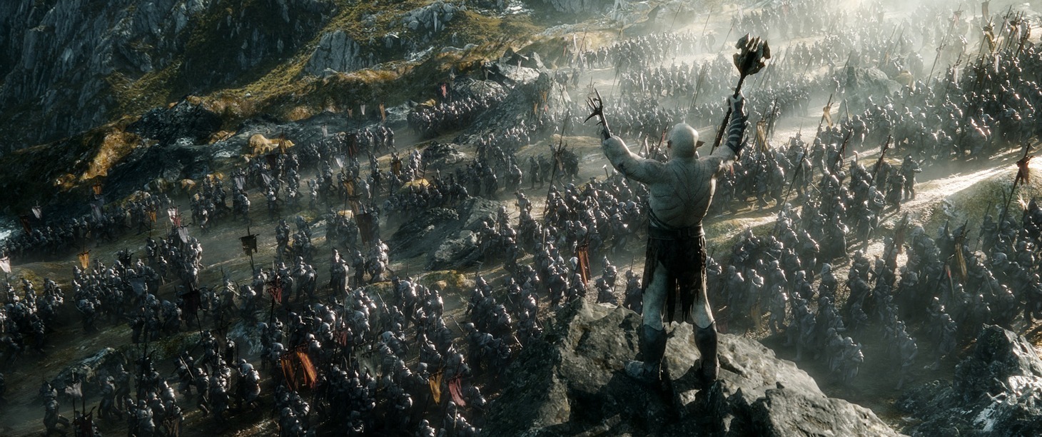 「ホビット 決戦のゆくえ」のワンシーン。(c)2014 METRO-GOLDWYN-MAYER PICTURES INC. AND WARNER BROS. ENTERTAINMENT INC.