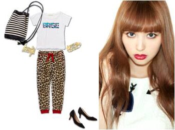 鈴木えみによるコーディネート。