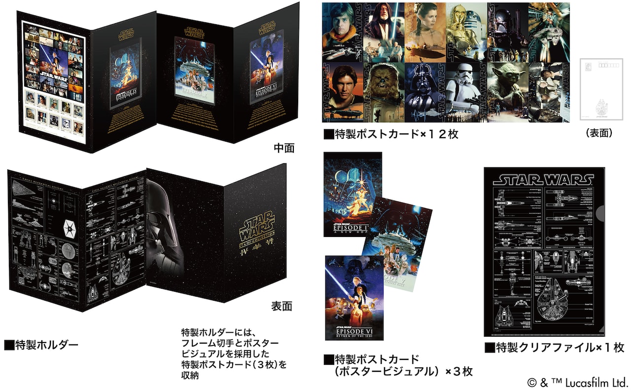 スター・ウォーズ フレーム切手 EPISODE 4・5・6」セット内容 (c
