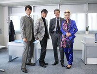 左から仲村トオル、柴田恭兵、舘ひろし、浅野温子。
