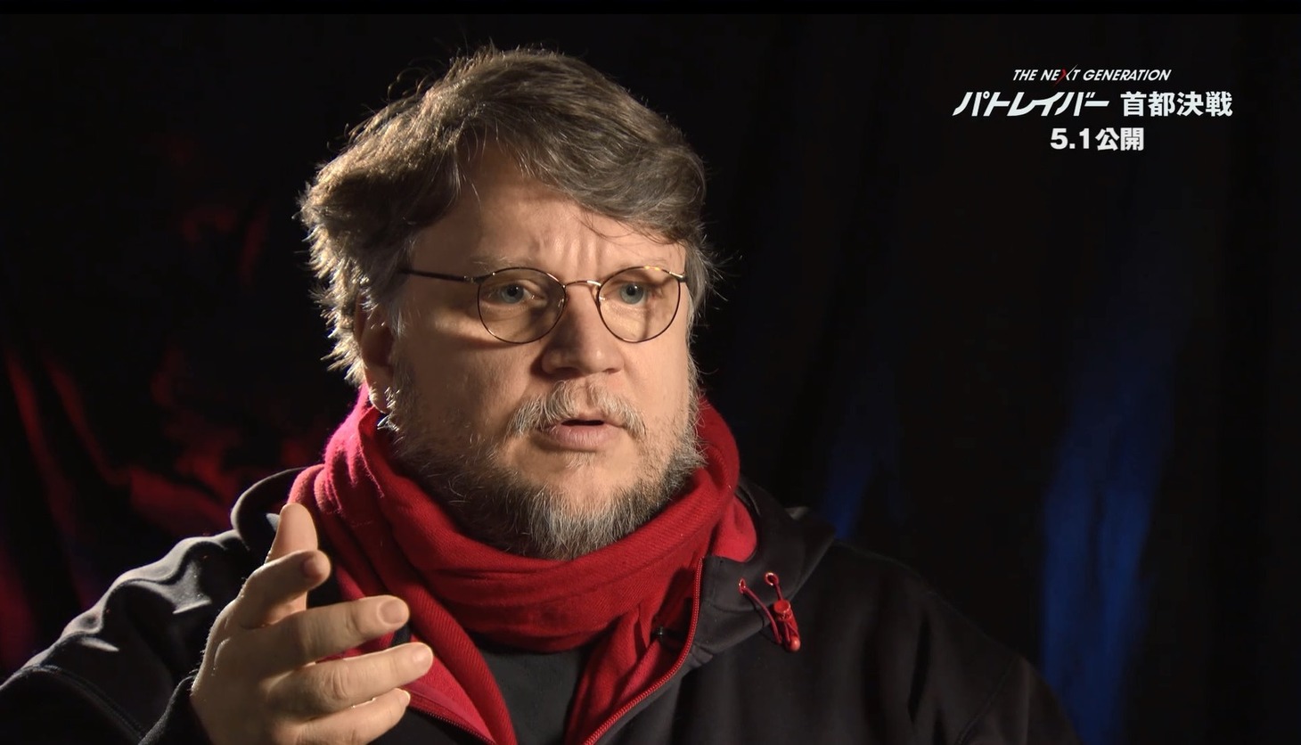 押井守について語るギレルモ・デル・トロ。(c)2015 HEADGEAR/「THE NEXT GENERATION –PATLABOR-」製作委員会