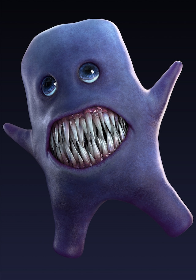 新キャラクターのフワッティー。(c)2015 noprops・黒田研二 /「青鬼 ver.2.0」製作委員会