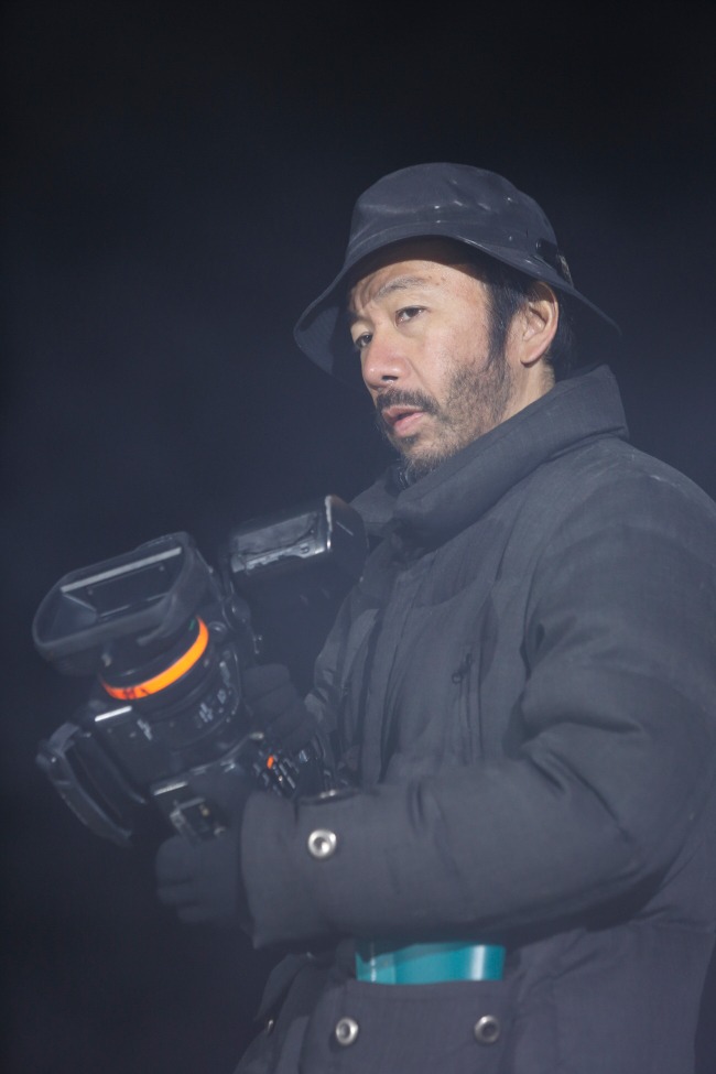 「野火」監督の塚本晋也。