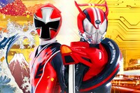 「劇場版 仮面ライダードライブ サプライズ・フューチャー」「手裏剣戦隊ニンニンジャー THE MOVIE（仮）」メインビジュアル 劇場版「ドライブ・ニンニンジャー」製作委員会 (c)石森プロ・テレビ朝日・ADK・東映 (c)2015 テレビ朝日・東映AG・東映