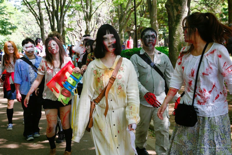「代々木公園ゾンビウォーキング2014」の様子。Photo by MIDORI