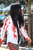 「映画仮装パレード2015 松竹120周年記念」に参加した仮装者。