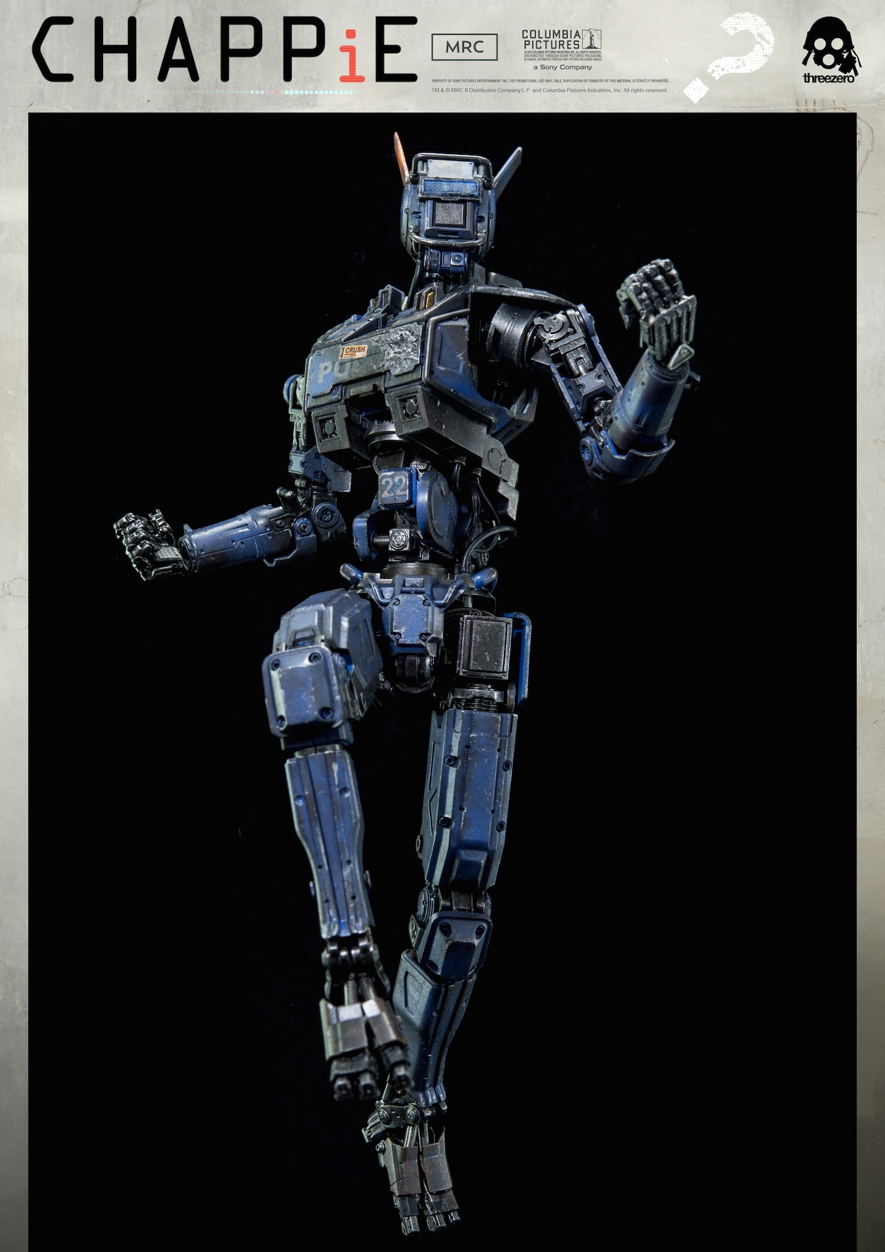 アクションフィギュア「CHAPPiE」 TM & (c) MRC II Distribution Company L.P. and Columbia Pictures Industries, Inc. All Rights Reserved.