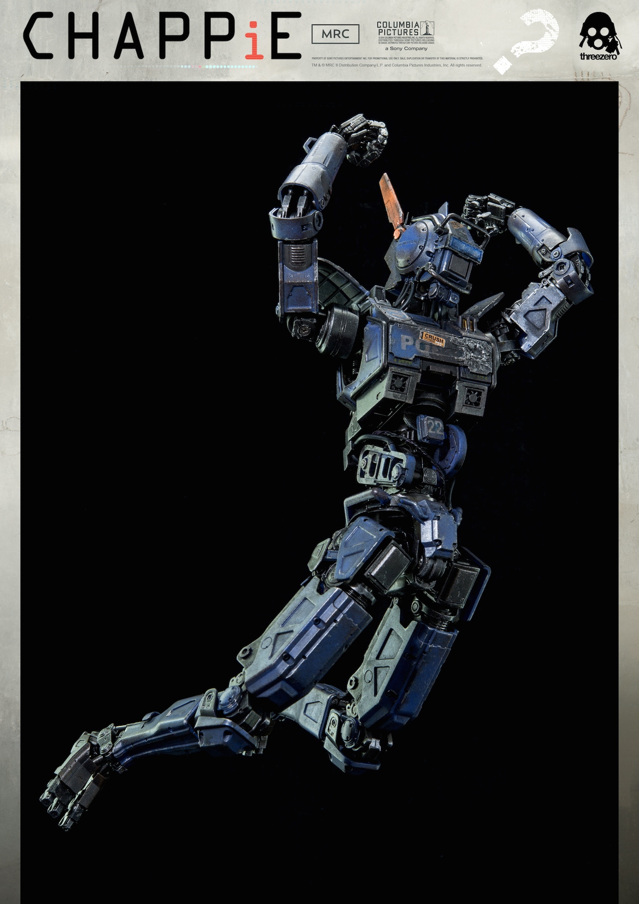 アクションフィギュア「CHAPPiE」 TM & (c) MRC II Distribution Company L.P. and Columbia Pictures Industries, Inc. All Rights Reserved.