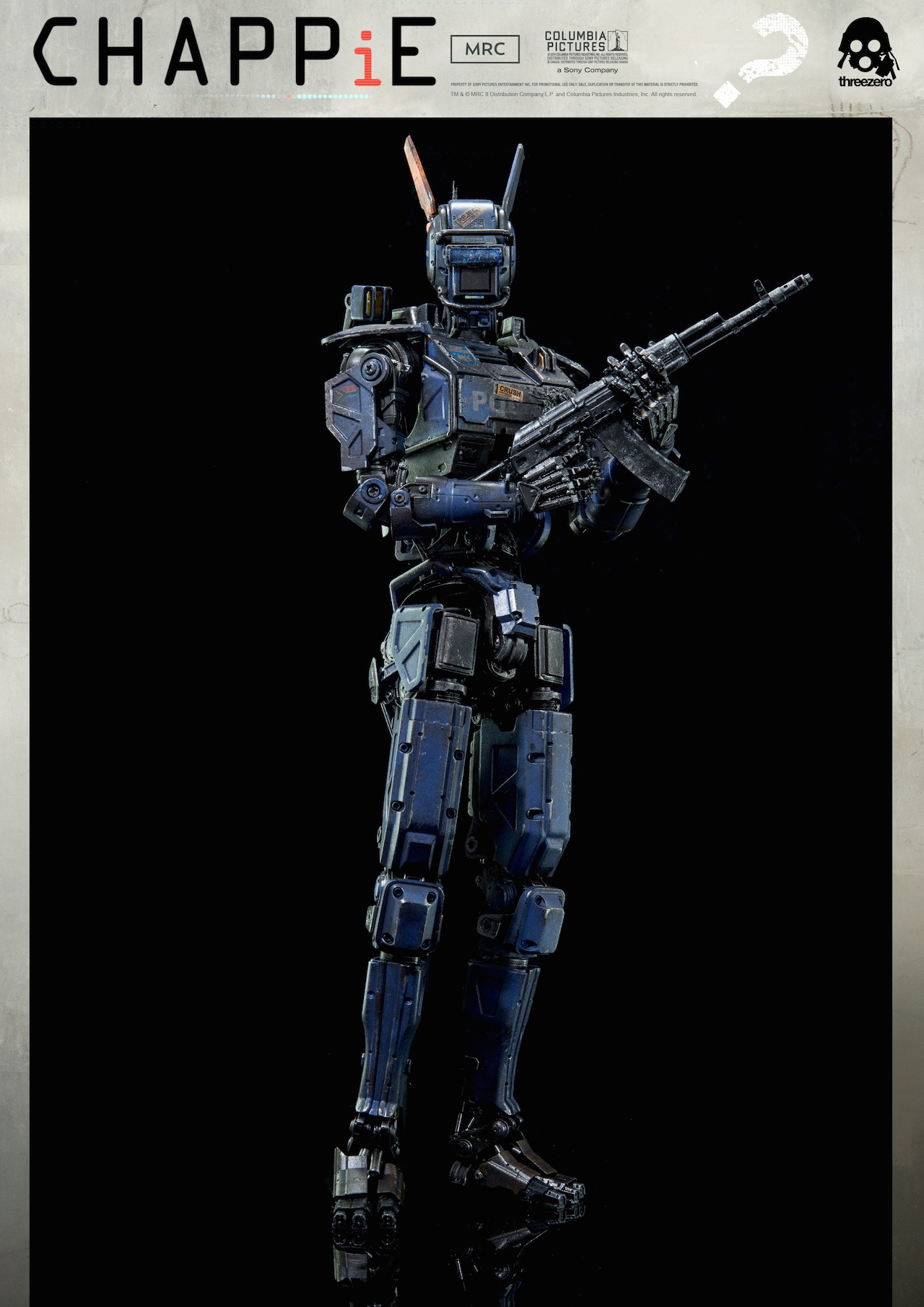 アクションフィギュア「CHAPPiE」 TM & (c) MRC II Distribution Company L.P. and Columbia Pictures Industries, Inc. All Rights Reserved.