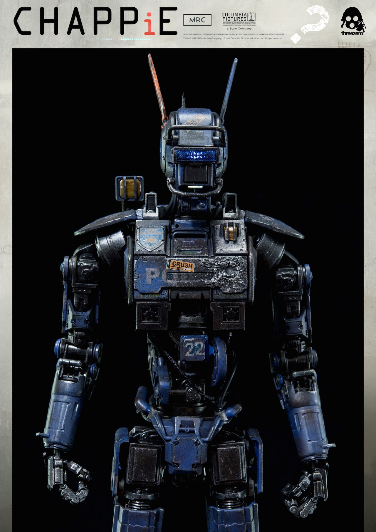 アクションフィギュア「CHAPPiE」 TM & (c) MRC II Distribution Company L.P. and Columbia Pictures Industries, Inc. All Rights Reserved.