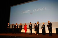 フランス・カンヌでの記者会見の様子。(c)LESLIE KEE