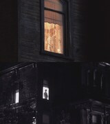 上から「ベイツ・モーテル」のワンシーン、「サイコ」のワンシーン。(c)2012 Universal Studios. All Rights Reserved.