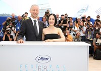 第68回カンヌ国際映画祭の様子。左から浅野忠信、深津絵里。（撮影：Kazuko Wakayama）