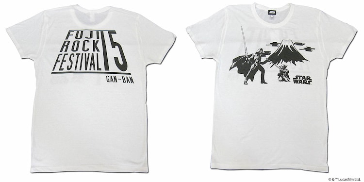 スター ウォーズ キャラが富士山バックに対決するフジロックtシャツ 映画ナタリー