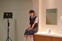 待機中の蒼波純。