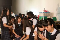 セット裏の休憩場所の様子。