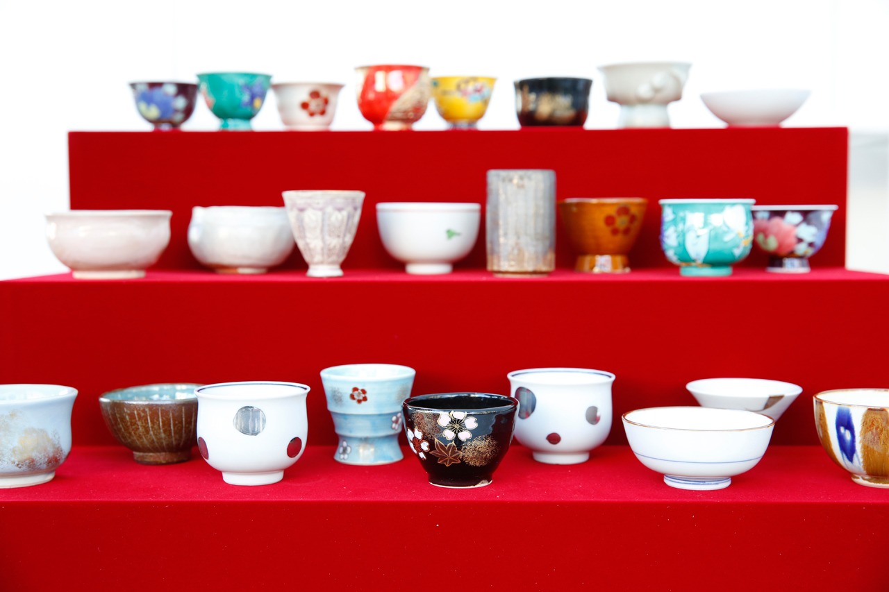並べられた和食器。(c) 2015 Getty Images for Japan Day Project